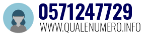 Numero di telefono 0571247729 0571247729