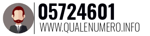 Numero di telefono 05724601 05724601