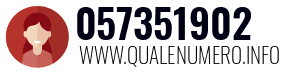 Numero di telefono 057351902 057351902