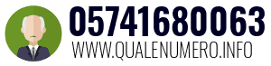 Numero di telefono 05741680063 05741680063