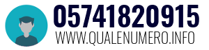 Numero di telefono 05741820915 05741820915