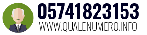 Numero di telefono 05741823153 05741823153