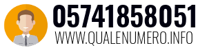 Numero di telefono 05741858051 05741858051