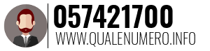 Numero di telefono 057421700 057421700