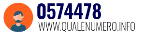 Numero di telefono 0574478 0574478