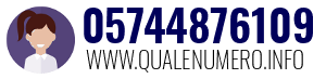 Numero di telefono 05744876109 05744876109
