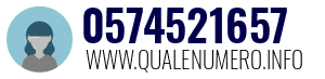 Numero di telefono 0574521657 0574521657