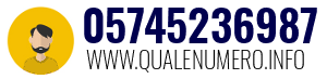 Numero di telefono 05745236987 05745236987