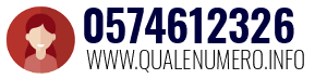 Numero di telefono 0574612326 0574612326