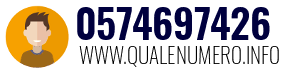 Numero di telefono 0574697426 0574697426