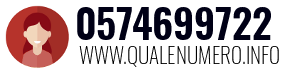 Numero di telefono 0574699722 0574699722