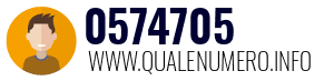 Numero di telefono 0574705 0574705