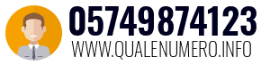 Numero di telefono 05749874123 05749874123