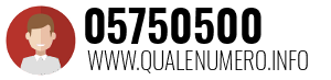 Numero di telefono 05750500 05750500