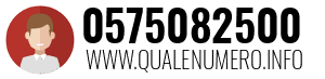 Numero di telefono 0575082500 0575082500