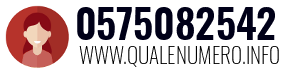 Numero di telefono 0575082542 0575082542