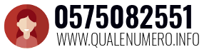 Numero di telefono 0575082551 0575082551