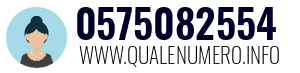 Numero di telefono 0575082554 0575082554