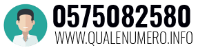 Numero di telefono 0575082580 0575082580