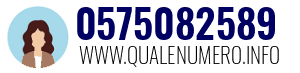 Numero di telefono 0575082589 0575082589