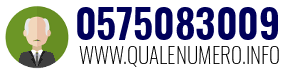 Numero di telefono 0575083009 0575083009