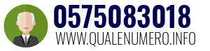 Numero di telefono 0575083018 0575083018