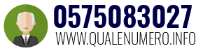 Numero di telefono 0575083027 0575083027