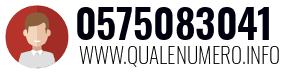 Numero di telefono 0575083041 0575083041