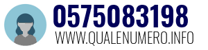 Numero di telefono 0575083198 0575083198