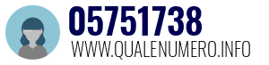 Numero di telefono 05751738 05751738