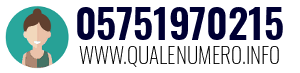 Numero di telefono 05751970215 05751970215