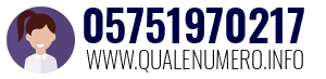 Numero di telefono 05751970217 05751970217
