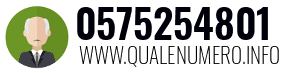 Numero di telefono 0575254801 0575254801