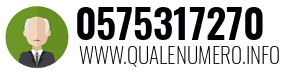 Numero di telefono 0575317270 0575317270