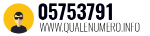 Numero di telefono 05753791 05753791