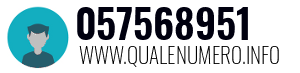 Numero di telefono 057568951 057568951