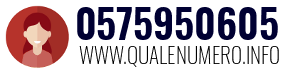 Numero di telefono 0575950605 0575950605