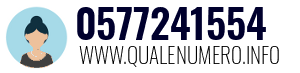 Numero di telefono 0577241554 0577241554
