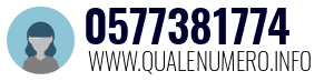 Numero di telefono 0577381774 0577381774