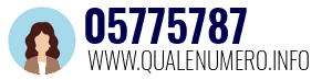 Numero di telefono 05775787 05775787