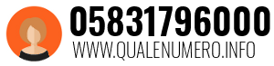 Numero di telefono 05831796000 05831796000