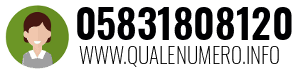 Numero di telefono 05831808120 05831808120