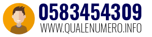 Numero di telefono 0583454309 0583454309