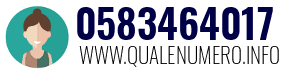 Numero di telefono 0583464017 0583464017