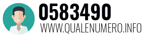 Numero di telefono 0583490 0583490