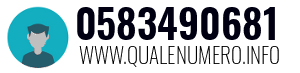 Numero di telefono 0583490681 0583490681