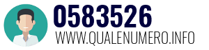 Numero di telefono 0583526 0583526