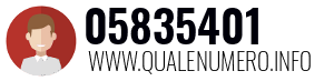 Numero di telefono 05835401 05835401