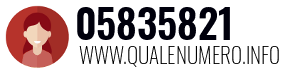 Numero di telefono 05835821 05835821