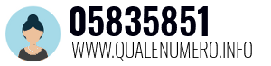 Numero di telefono 05835851 05835851